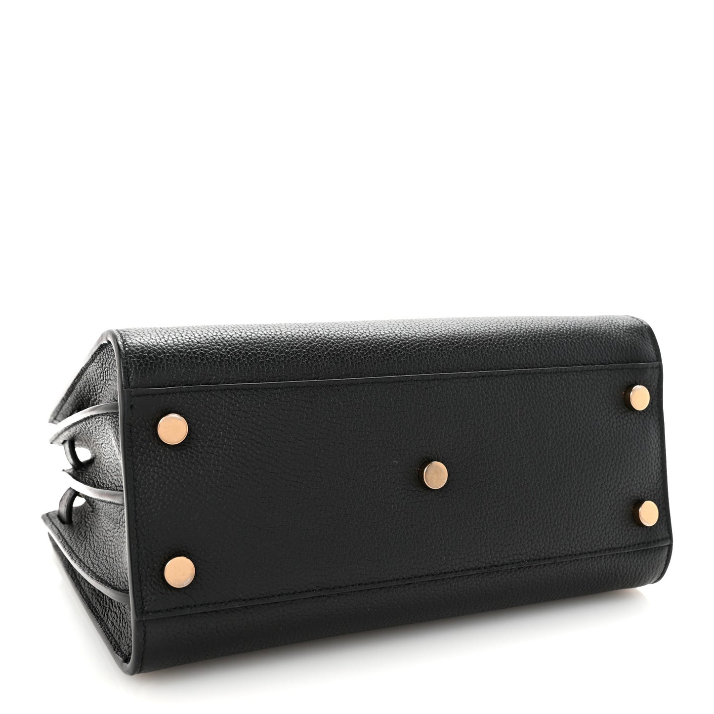 Grained Calfskin Baby Sac De Jour Black