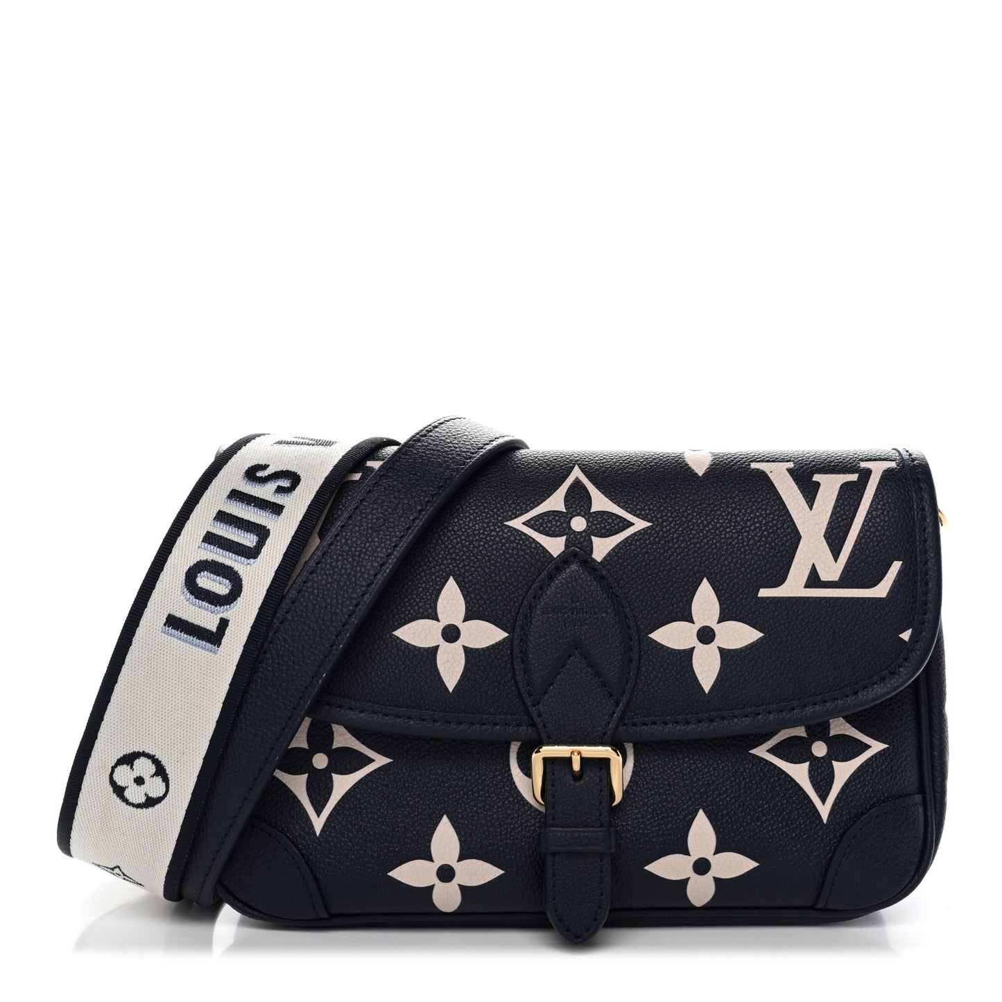 Empreinte Giant Monogram Diane Navy Creme