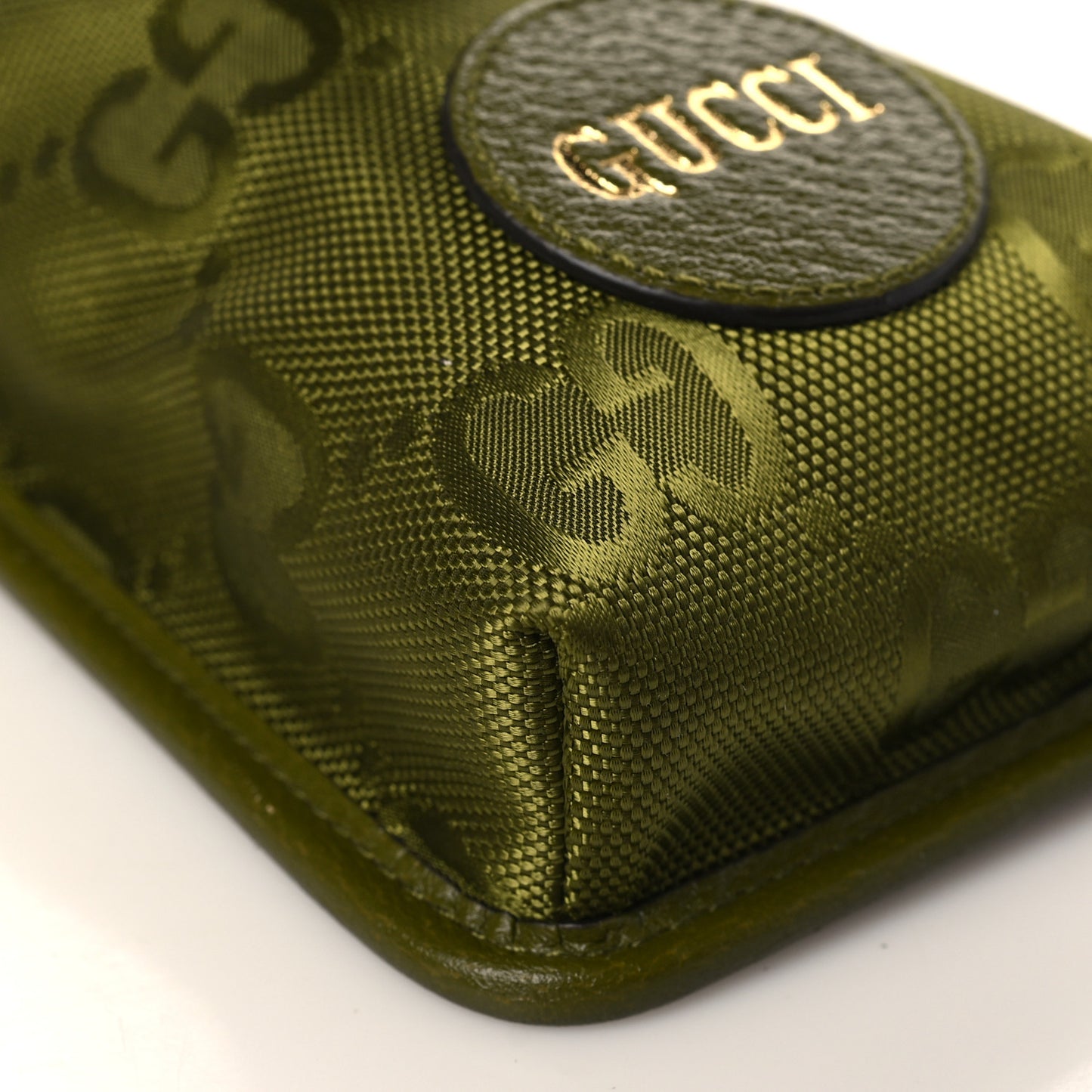 Econyl Nylon Monogram Off The Grid Mini Shoulder Bag Juniper Green