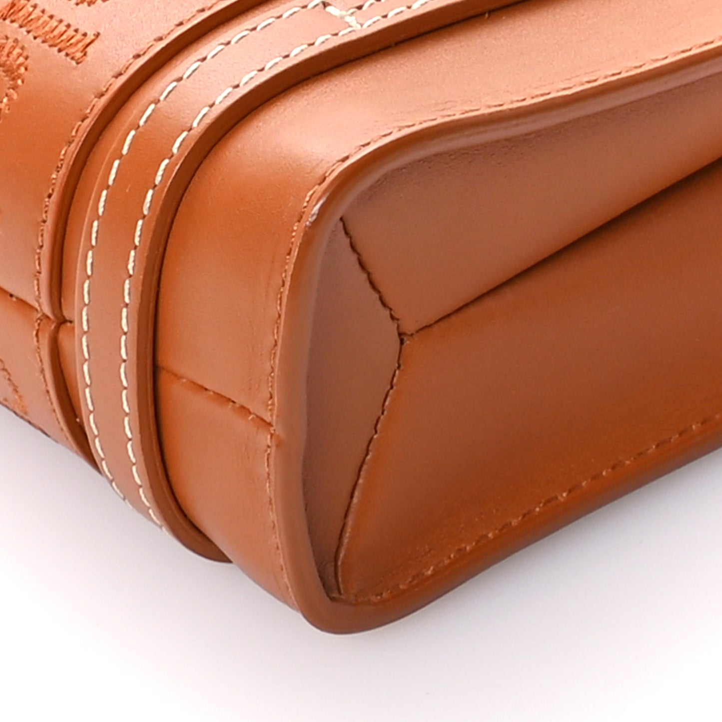 Calfskin Mini Woody Ribbon Tote Caramel