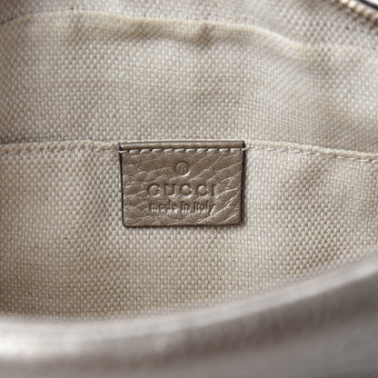 Gucci Metallic Pebbled Calfskin Small Soho Disco Bag Golden Beige 12 of 14