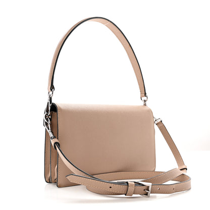 Prada Saffiano Lux Sound Shoulder Bag Cipria 3 of 15