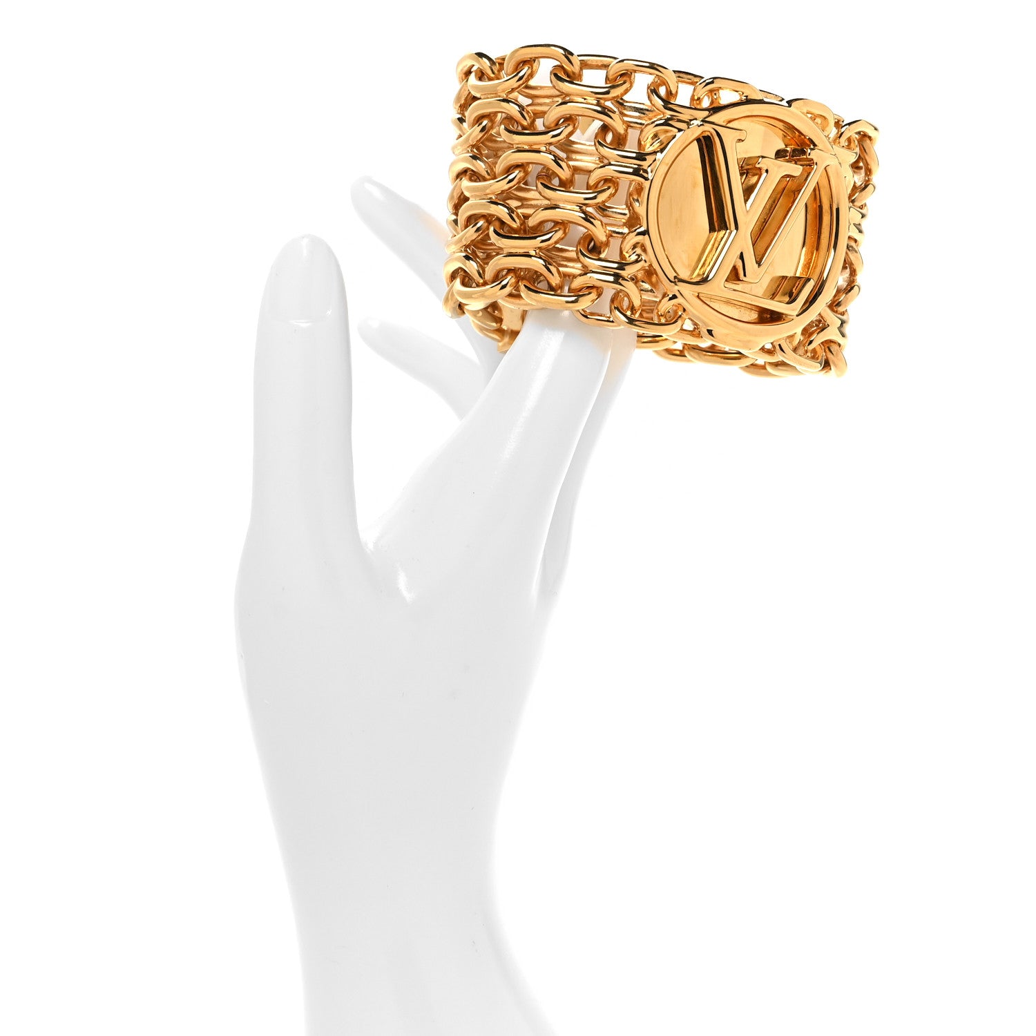 Louis Vuitton Louise Bracelet S Gold 2 of 7