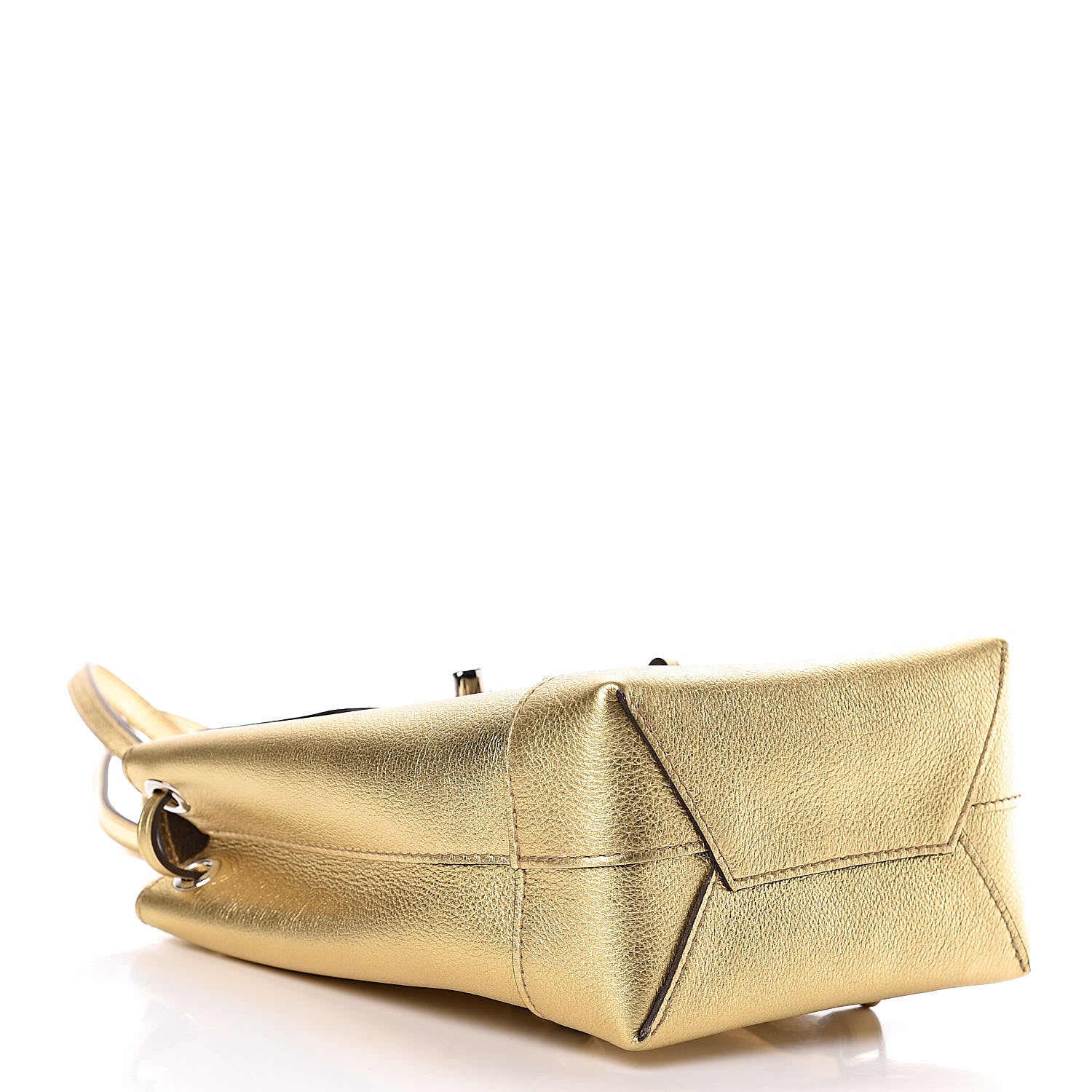 Louis Vuitton Metallic Calfskin Lockme Mini Backpack Gold 4 of 9