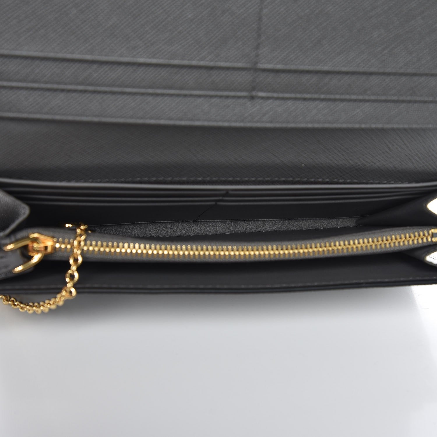 Prada Saffiano Greche Flap Continental Wallet Marmo Astrale 13 of 16