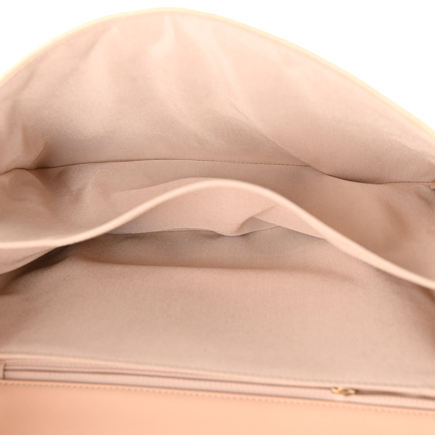 Chanel Patent Goatskin Quilted 3 Pocket Accordion Flap Light Beige 5 of 13