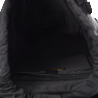 Gucci X DAPPER DAN Calfskin Laminated Ayers GG Micro Monogram Double Buckle Backpack Black Gold 5 of 11