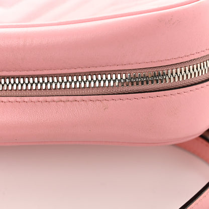 Gucci Calfskin Matelasse Small GG Marmont Chain Shoulder Bag Wild Rose 18 of 18