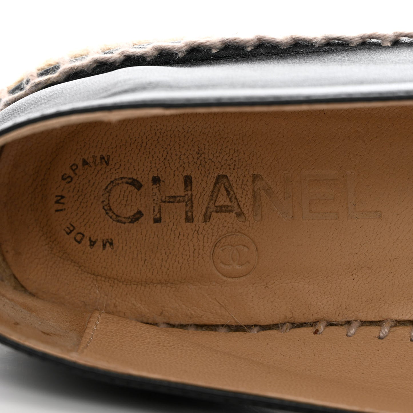 Lambskin CC Espadrilles 39 Black