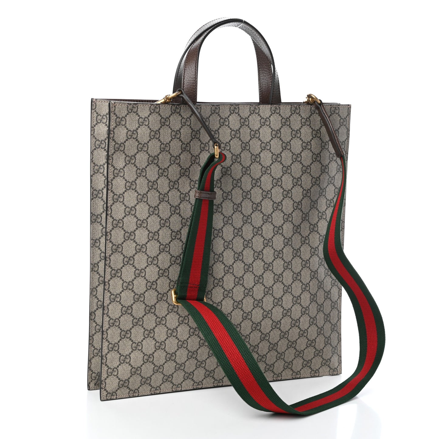 Soft GG Supreme Monogram Courrier Vertical Tote Beige New Acero