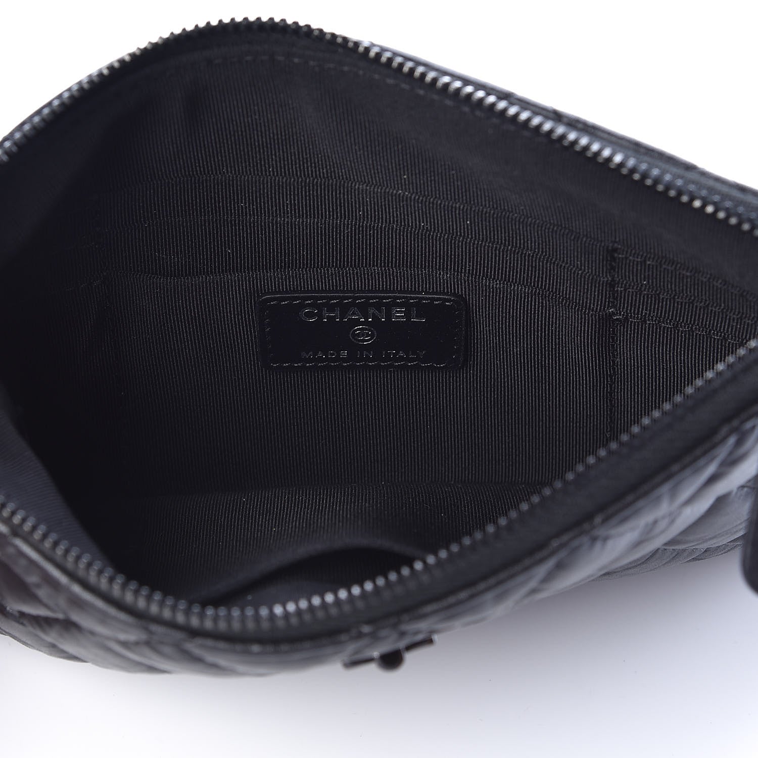 Chanel Aged Calfskin Quilted Medium Reissue Cosmetic Case So Black 5 of 8