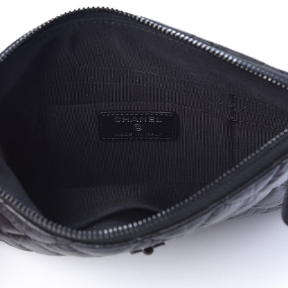 Chanel Aged Calfskin Quilted Medium Reissue Cosmetic Case So Black 5 of 8