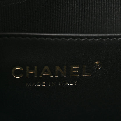 Chanel Shiny Lambskin Quilted Trendy Pockets Hobo Black 6 of 12