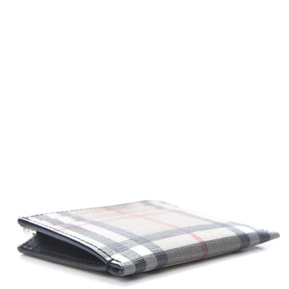 Burberry Coated Canvas House Check Coin Case Card Holder 4 of 8