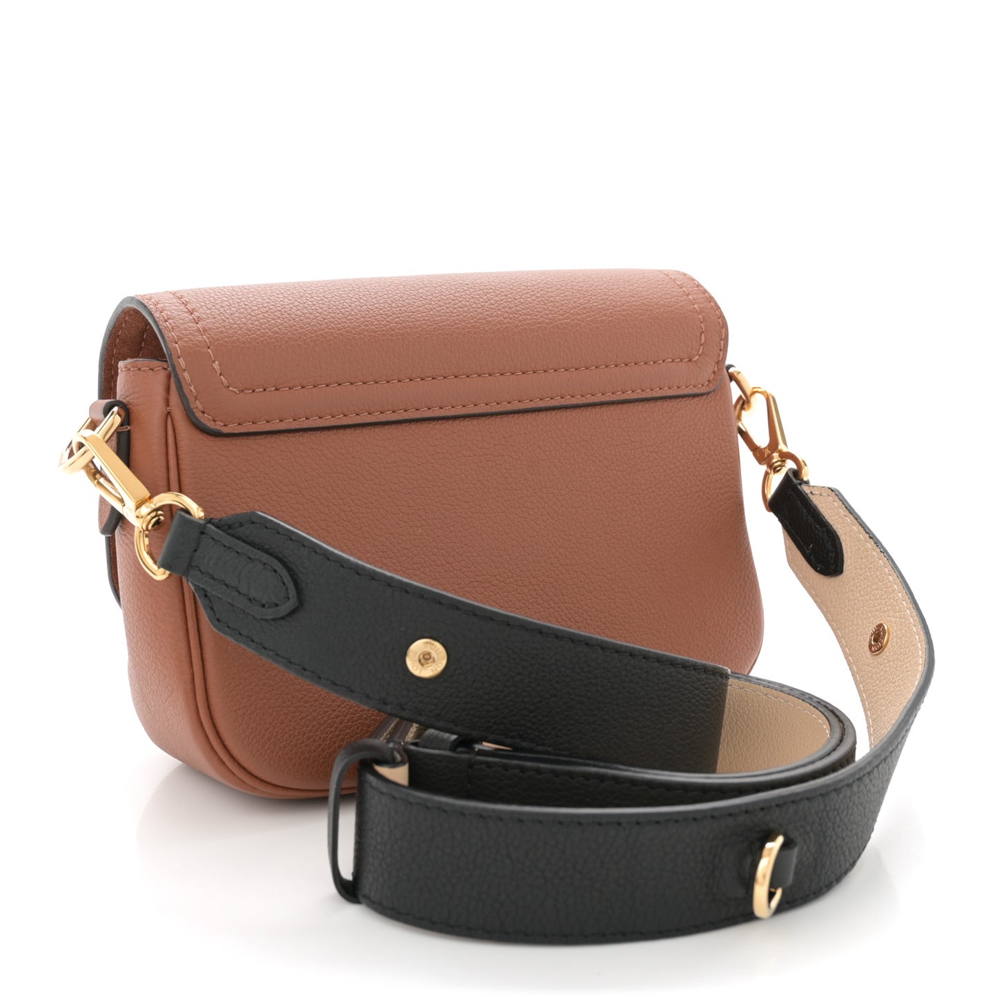 Grained Calfskin Lockme Tender Chataigne Brown