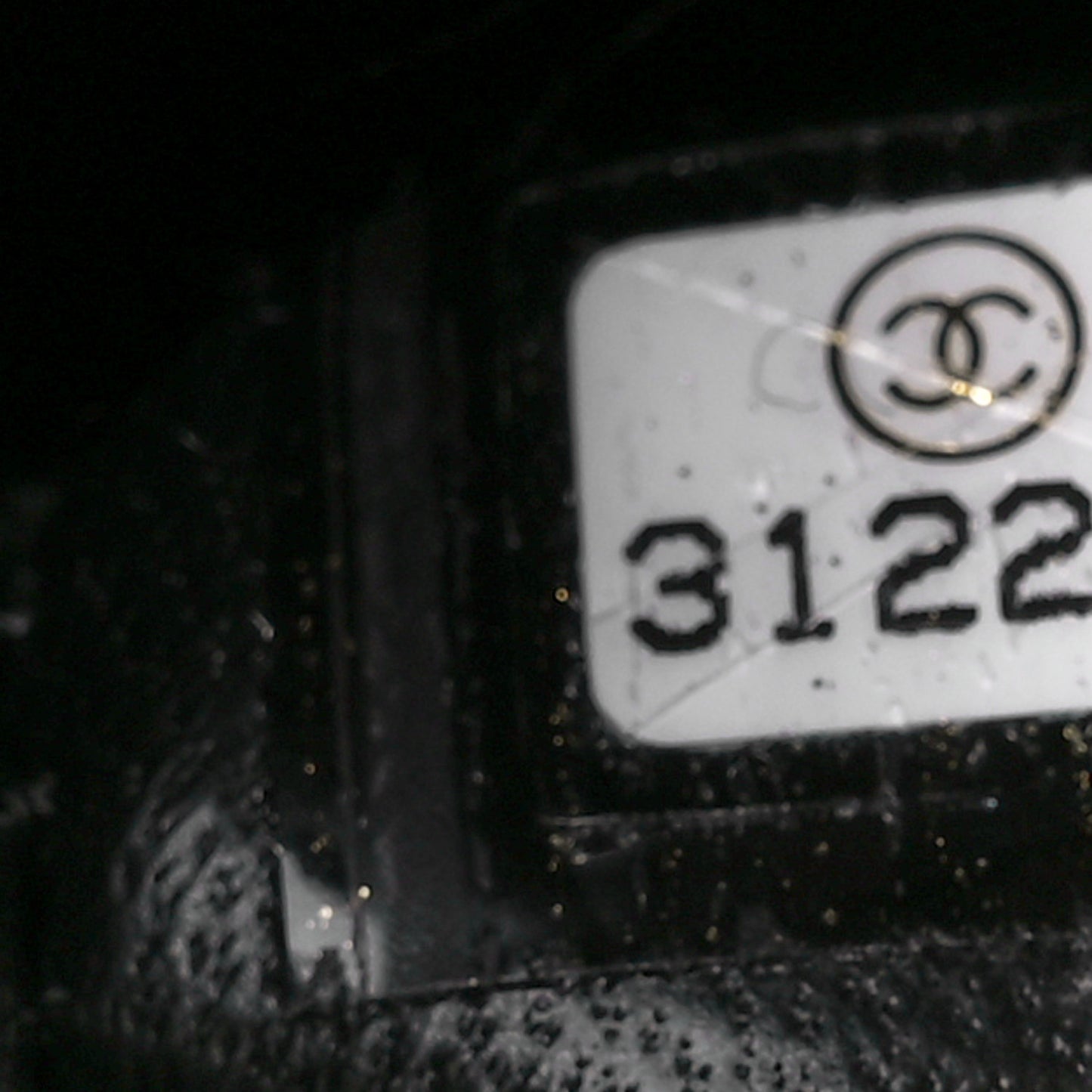 Caviar Chevron Quilted Small Double Flap Black