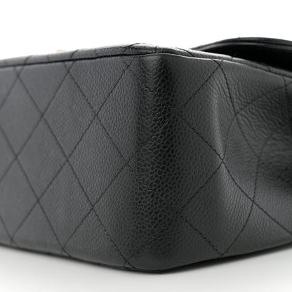 Chanel Caviar Quilted Jumbo Double Flap Black 10 of 11