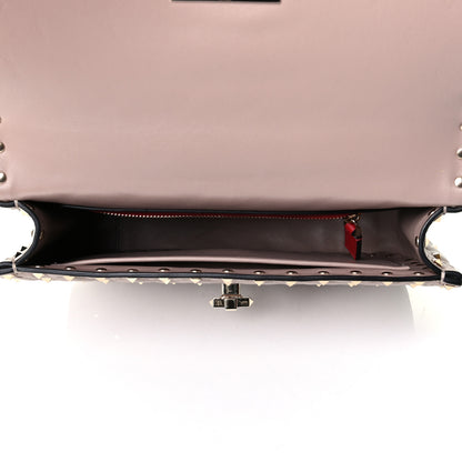 Valentino Garavani Lambskin Medium Rockstud Spike Shoulder Bag Poudre 8 of 9