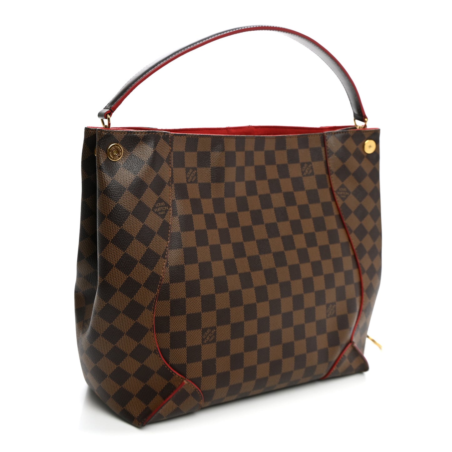 Damier Ebene Caissa Hobo Cherry