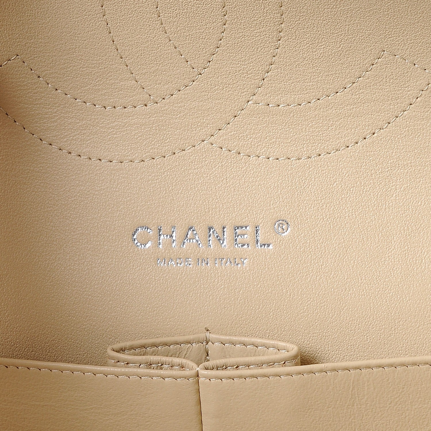 Chanel Lambskin Quilted Jumbo Double Flap Beige 7 of 8