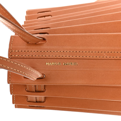 Mansur Gavriel Vegetable Tanned Calfskin Pleated Bucket Bag Camello 5 of 10