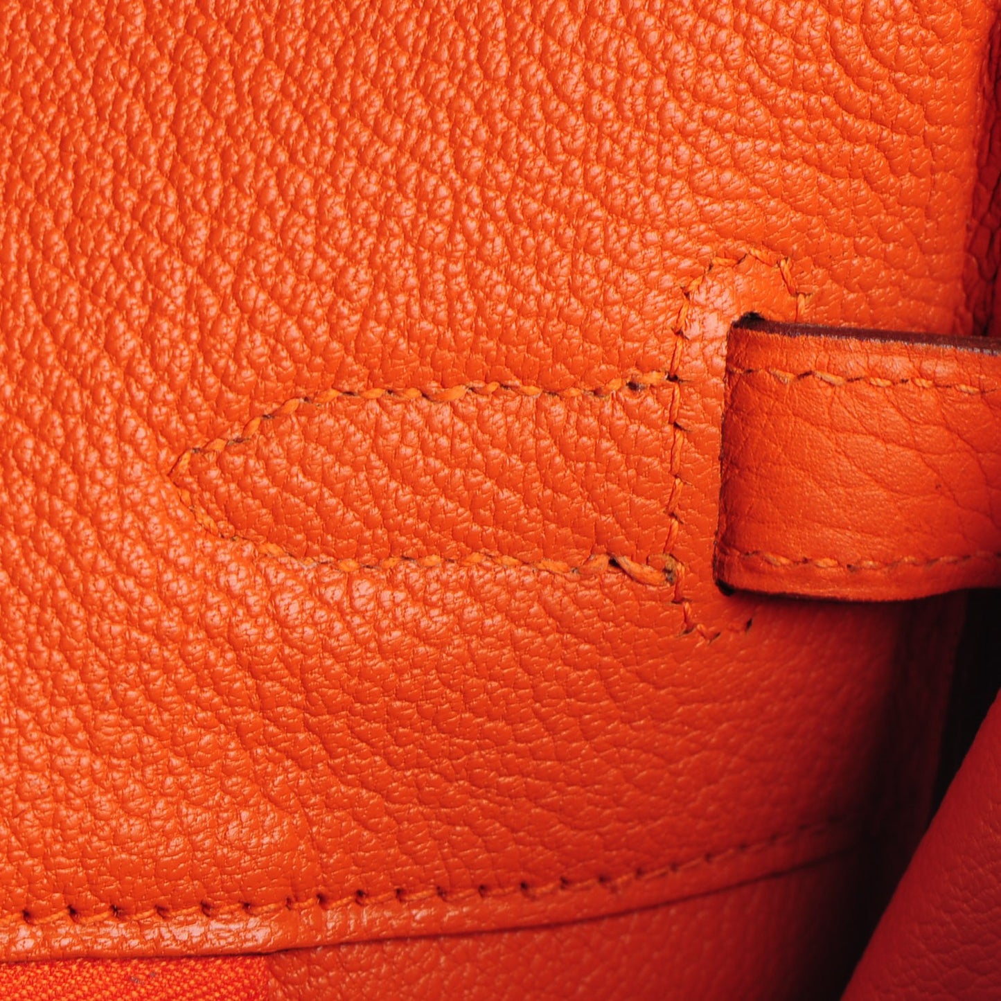 Taurillon Clemence Birkin 35 Orange