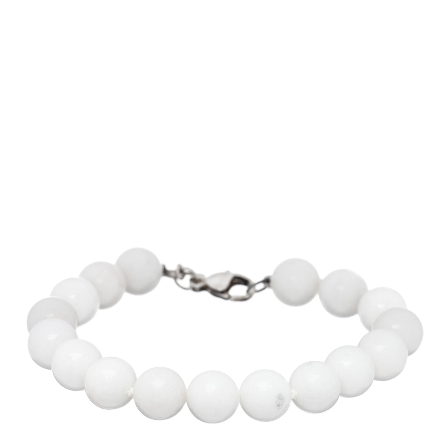 Sterling Silver Dolomite Bead Toggle Bracelet