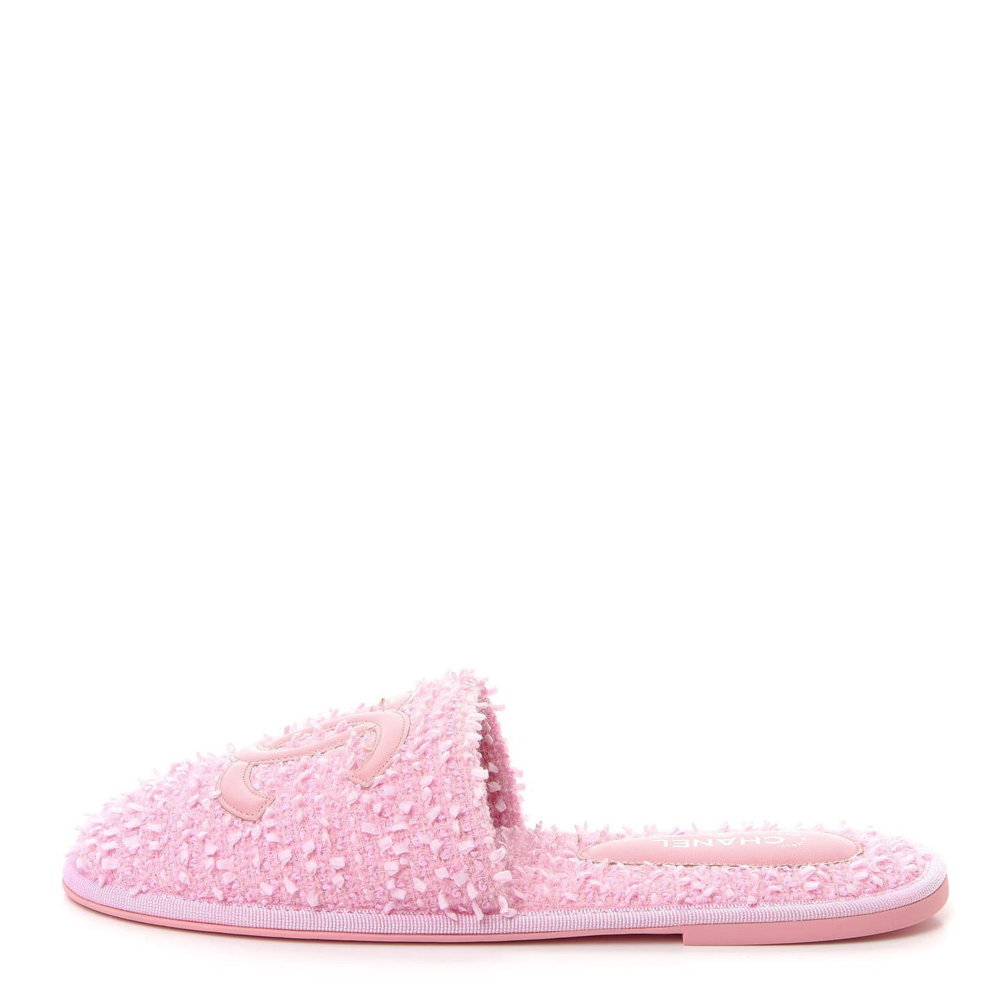 Tweed CC Flat Mules M Pink