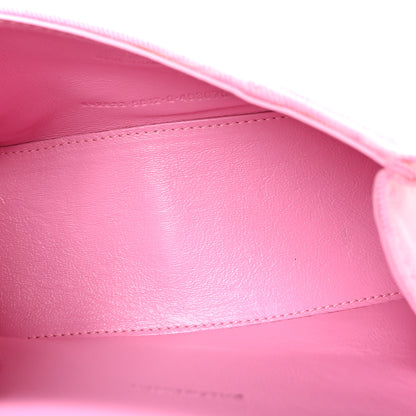 Balenciaga Washed Denim BB Monogram Hourglass Top Handle Bag XS Pink 5 of 11