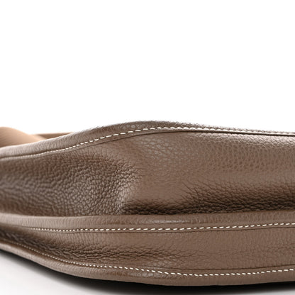 Hermes Taurillon Clemence Evelyne III PM Etoupe 8 of 9