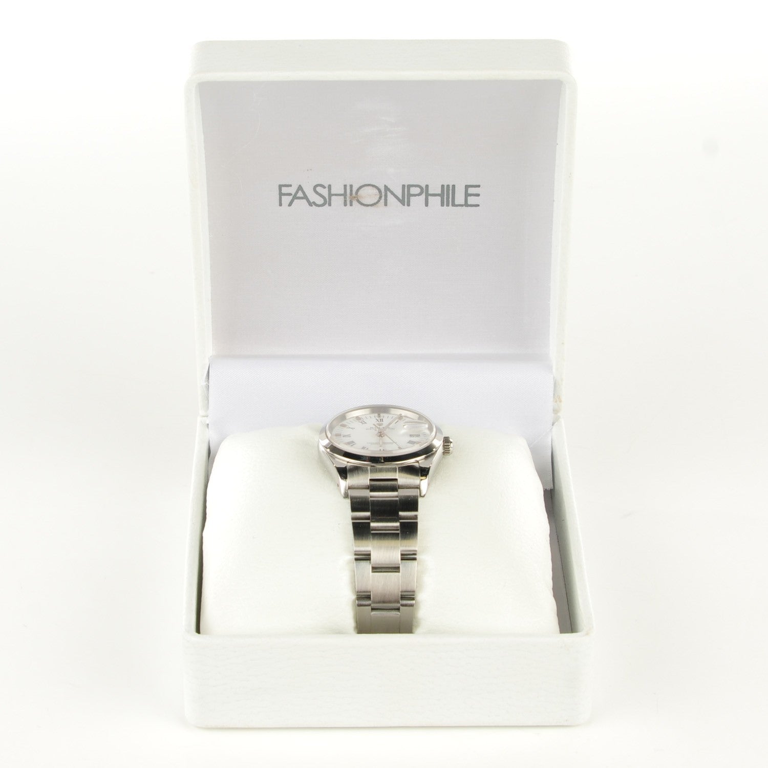Rolex Stainless Steel 34mm Oyster Perpetual Date Watch White Roman 15200 8 of 8