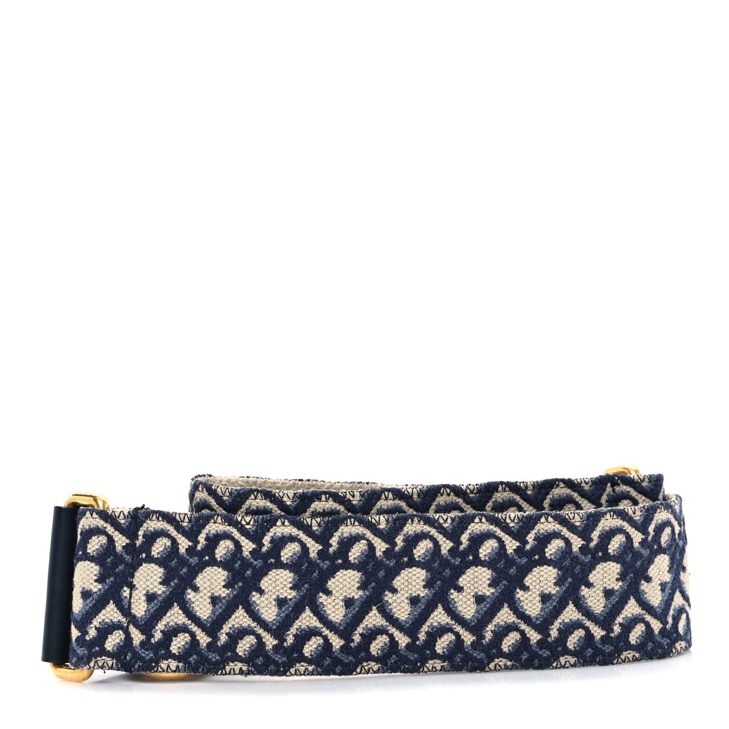 Christian Dior Oblique Shoulder Strap Blue 2 of 6