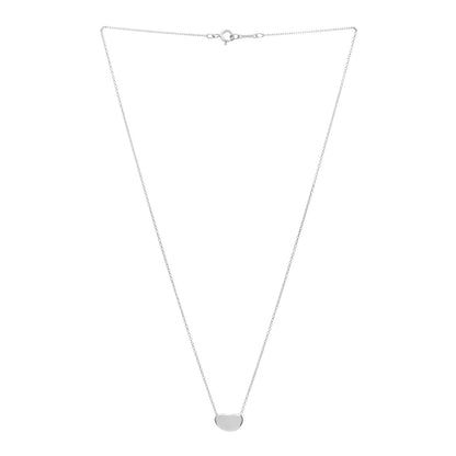 Tiffany Sterling Silver 9mm Elsa Peretti Bean Pendant Necklace 2 of 3