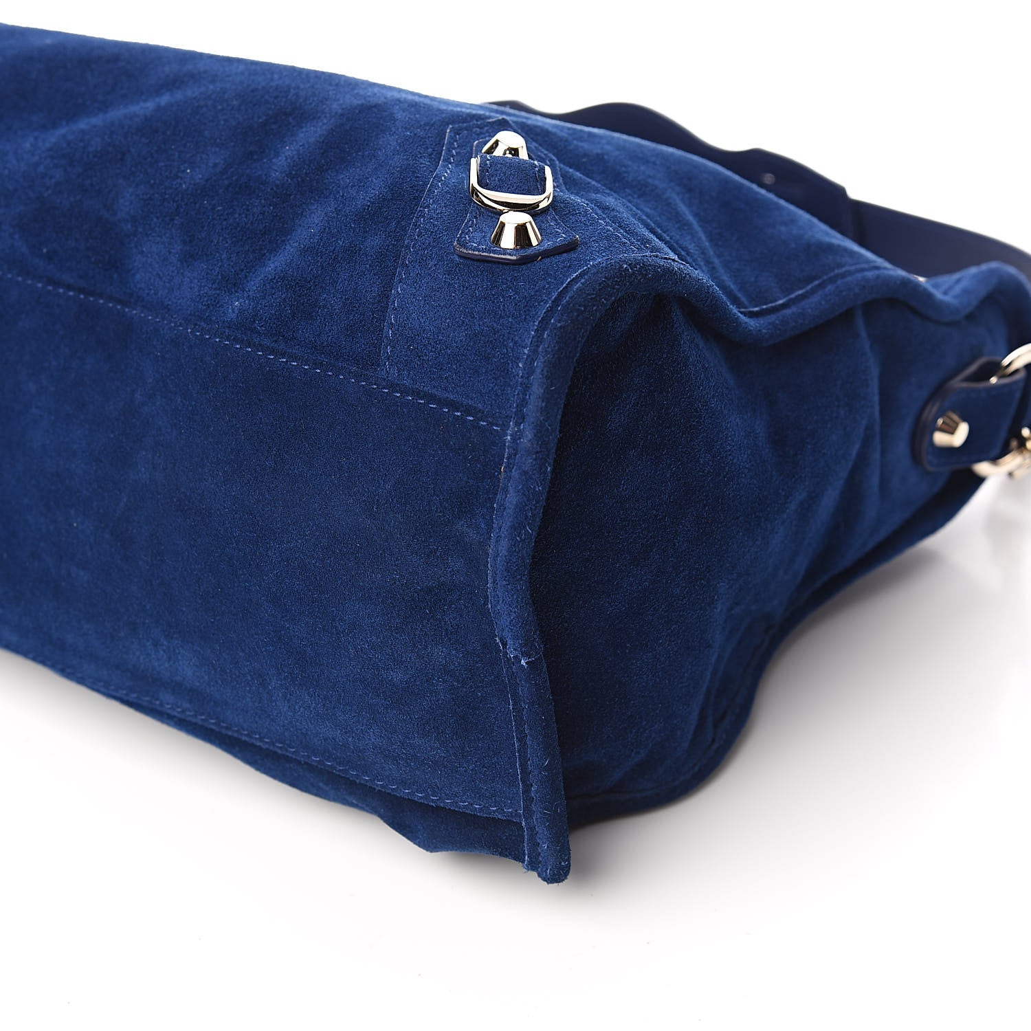 Balenciaga Baby Daim Suede Classic Gold Hardware City Bleu Pacifique 9 of 11
