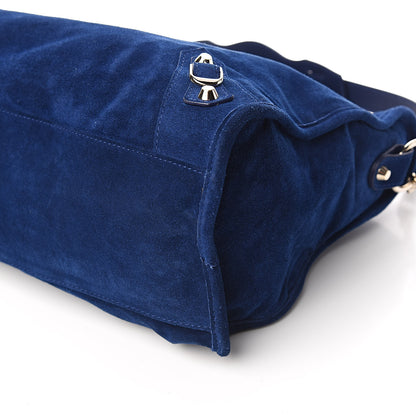 Balenciaga Baby Daim Suede Classic Gold Hardware City Bleu Pacifique 9 of 11