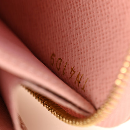 Louis Vuitton Damier Azur Zippy Coin Purse Rose Ballerine 7 of 11