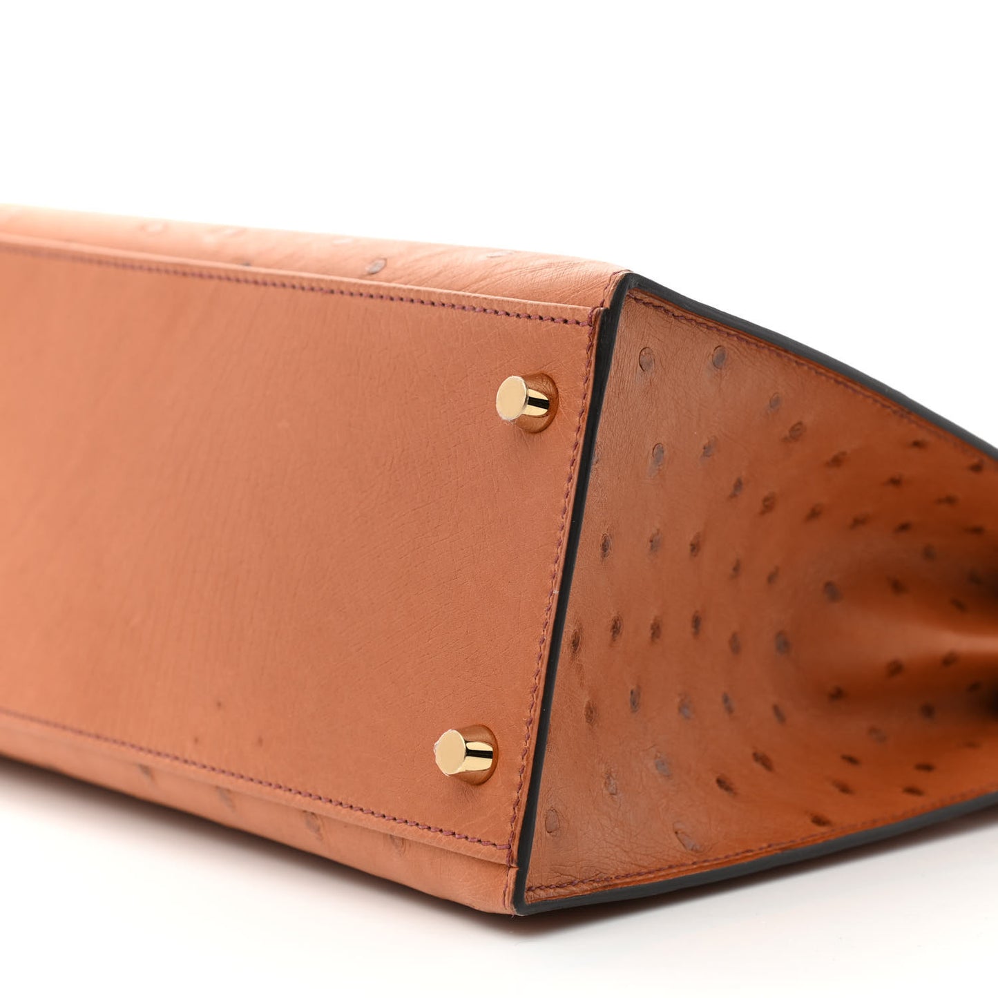 Ostrich Kelly Sellier 28 Gold