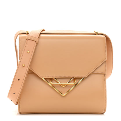 Bottega Veneta Box Calfskin Nappa Clip Bag Almond Gold 1 of 10