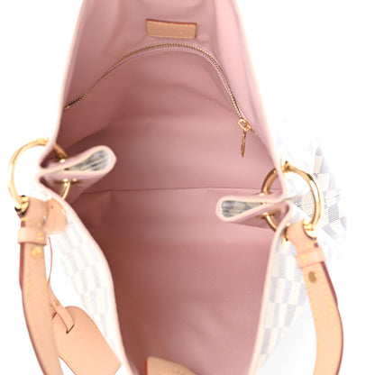 Louis Vuitton Damier Azur Graceful PM Rose Ballerine 5 of 9