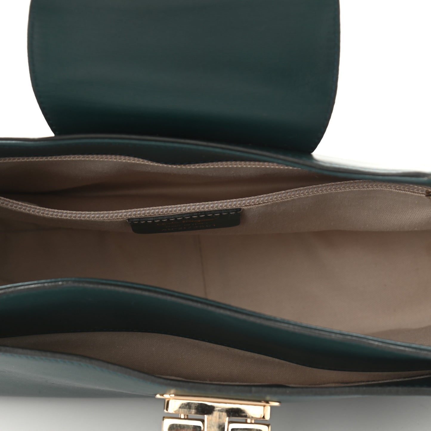 Calfskin Small Fanisa Gancini Hobo Green