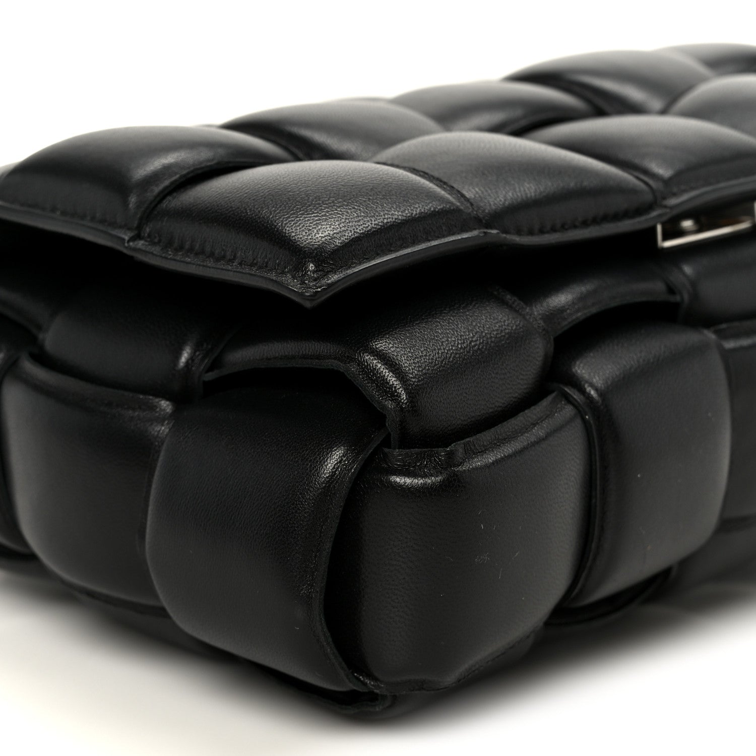 Bottega Veneta Nappa Maxi Intreccio Padded Cassette Crossbody Bag Black 11 of 13