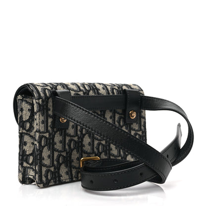 Christian Dior Oblique Saddle Belt Bag Blue 3 of 7