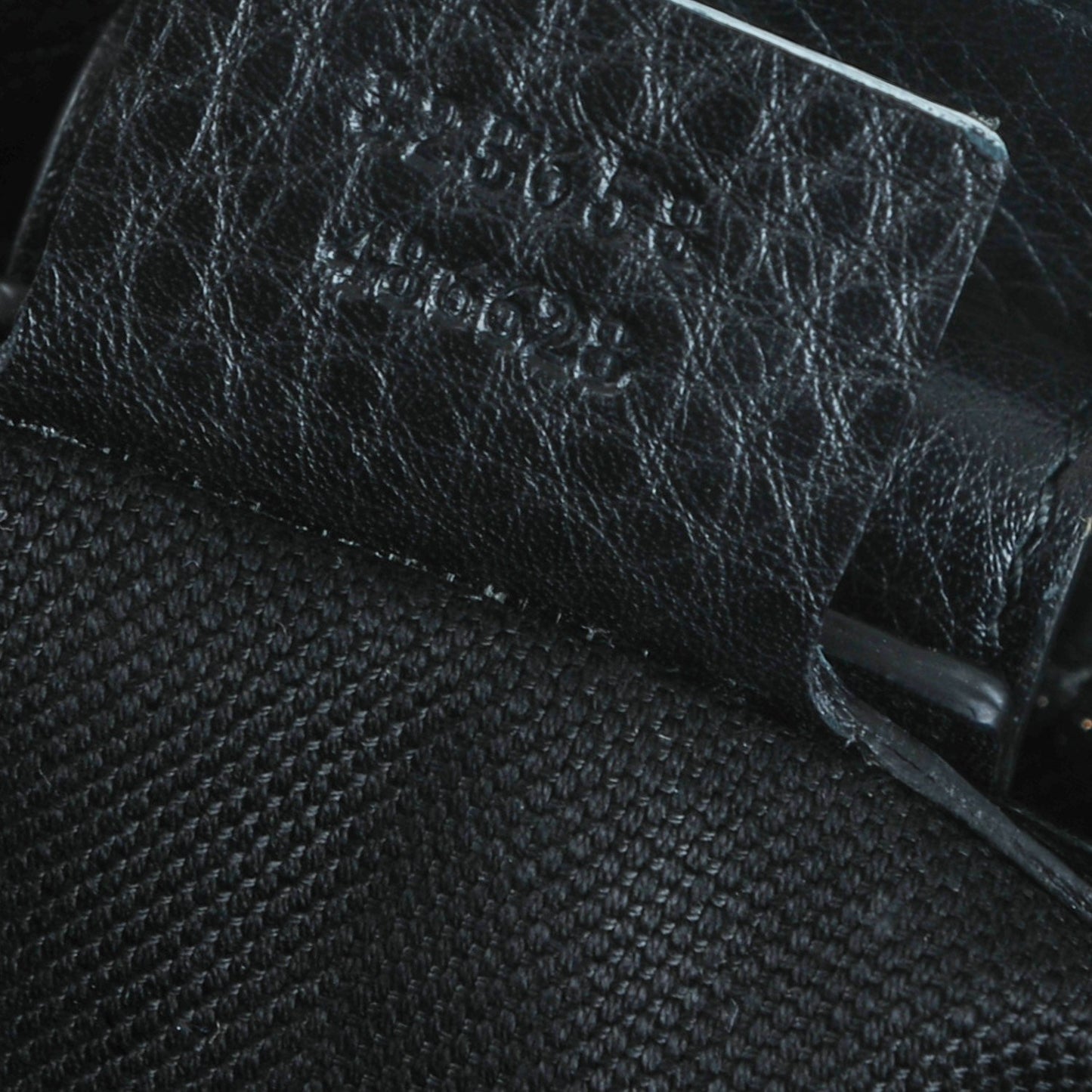 Calfskin Large Bamboo Shopper Tote Black