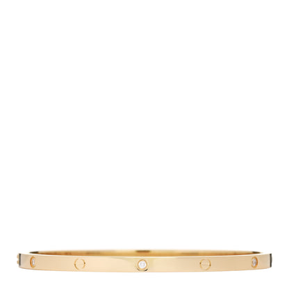 Cartier 18K Yellow Gold 6 Diamond Small LOVE Bracelet 18 2 of 8