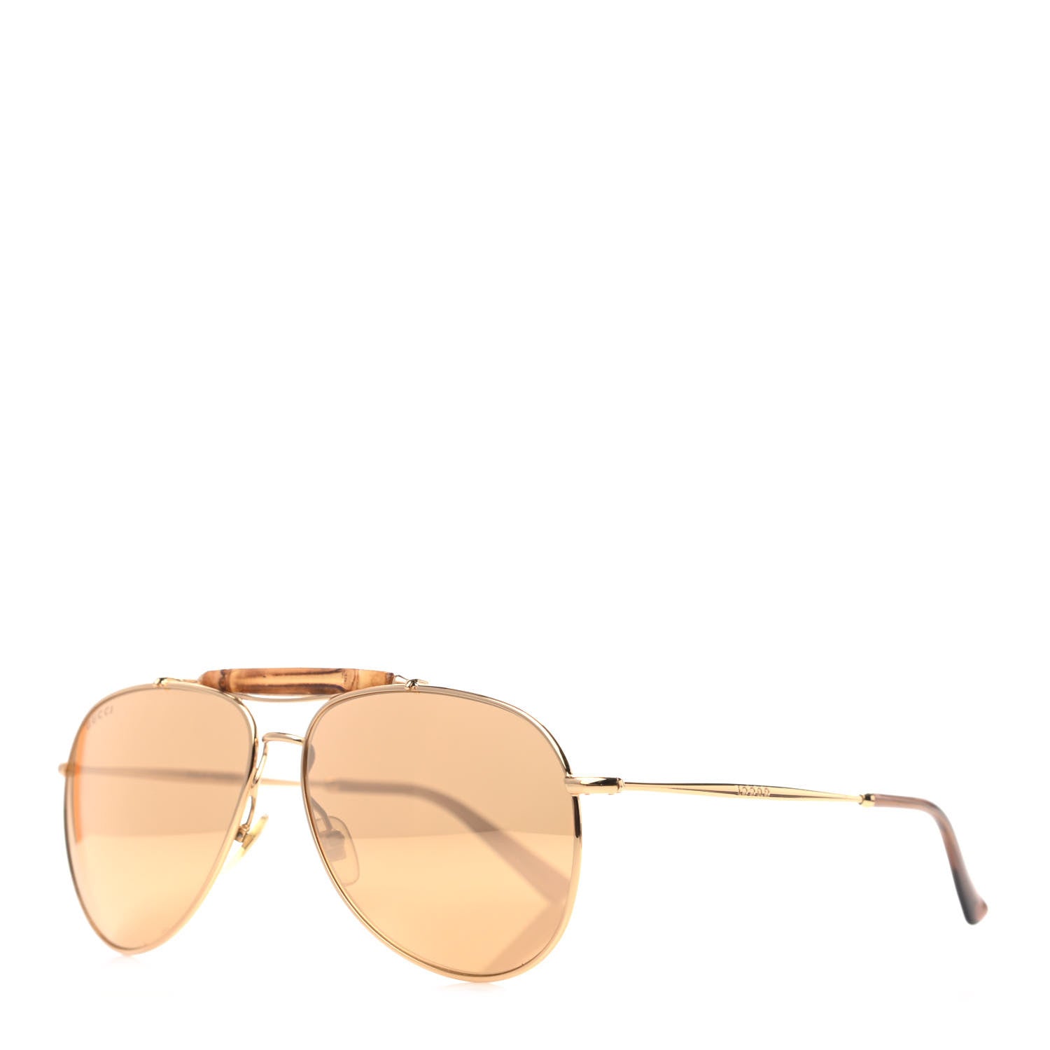 Gucci Bamboo Aviator GG 2235/S Sunglasses Gold 1 of 7