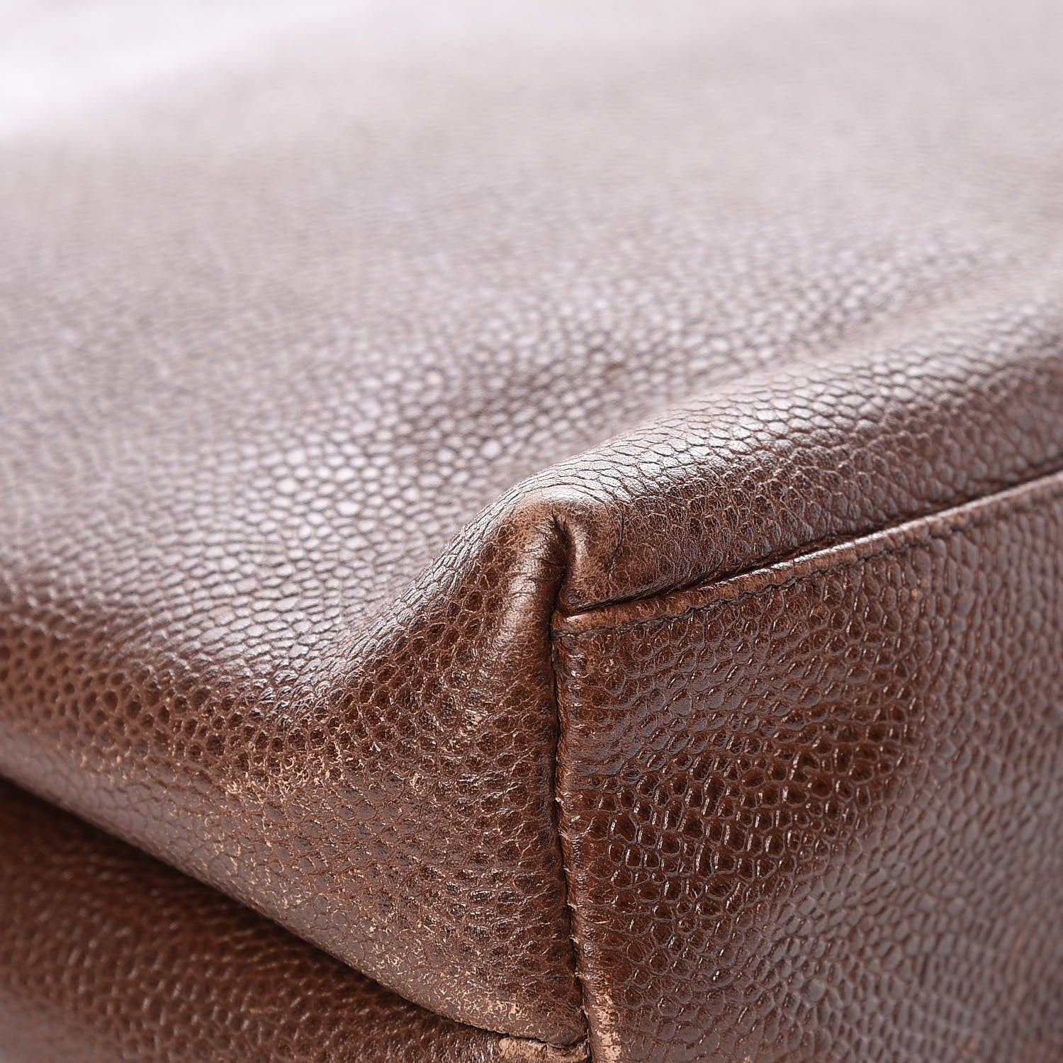 Chanel Caviar Flap Shoulder Bag Brown 19 of 34