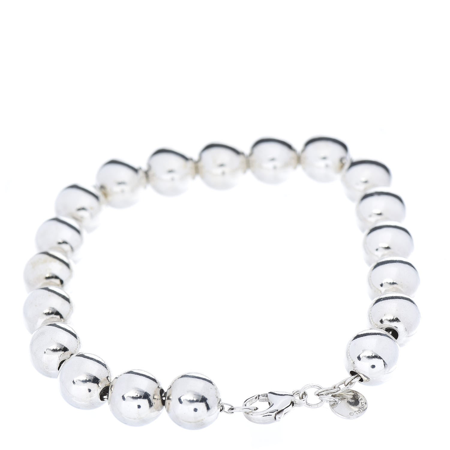 Tiffany Sterling Silver 10mm HardWear Ball Bracelet 3 of 6