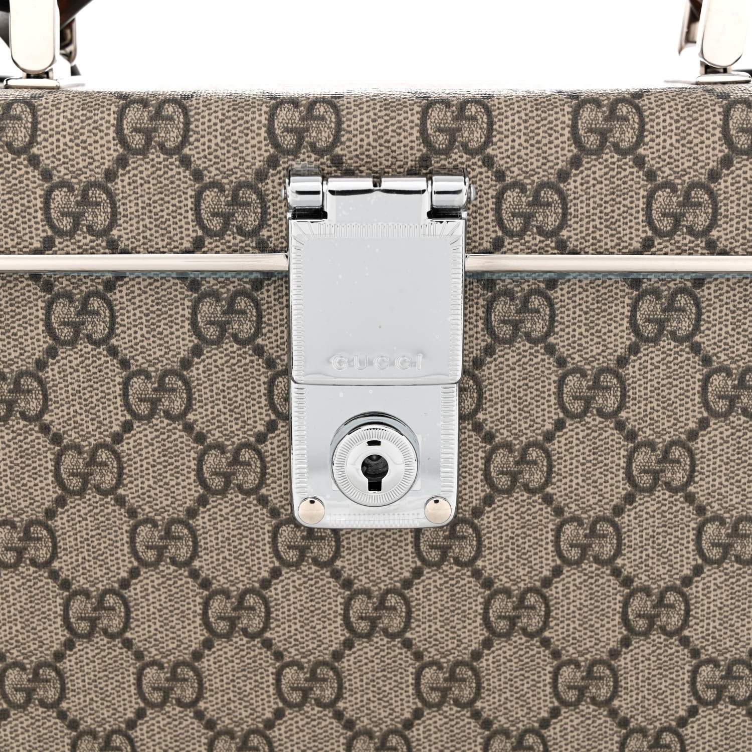 Gucci GG Supreme Monogram Globe-Trotter Beauty Case Brown 9 of 14