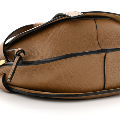 Loewe Grained Calfskin Small Gate Crossbody Bag Oak 9 of 11