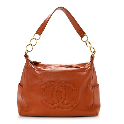 Chanel Caviar CC Timeless Shopping Tote Orange 1 of 10